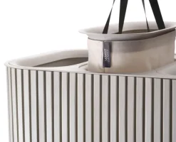 Joseph Joseph Tota Trio Luxe cesta de ropa 90 L, Ecru Beige