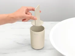 New Brabantia Vaso para cepillos de dientes ReNew , Soft Beige
