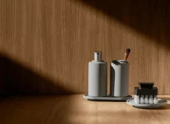 New Blomus Vaso para cepillos de dientes Creto, Micro chip Gris