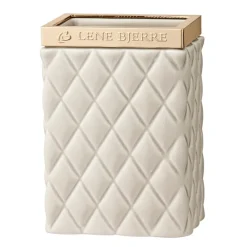 Lene Bjerre Vaso para cepillos Portia, camel-oro Beige
