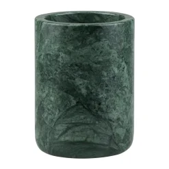 Outlet Mette Ditmer Vaso portacepillos Marble 10 cm, Dark forest Verde