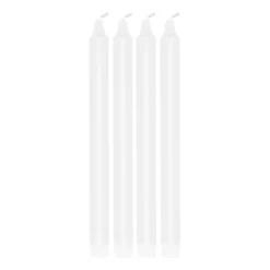 New Scandi Essentials Vela Ambiance 27 cm, 4 unidades, Blanco