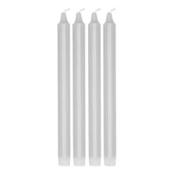 Hot Scandi Essentials Vela Ambiance 27 cm, 4 unidades, Icy Grey Gris