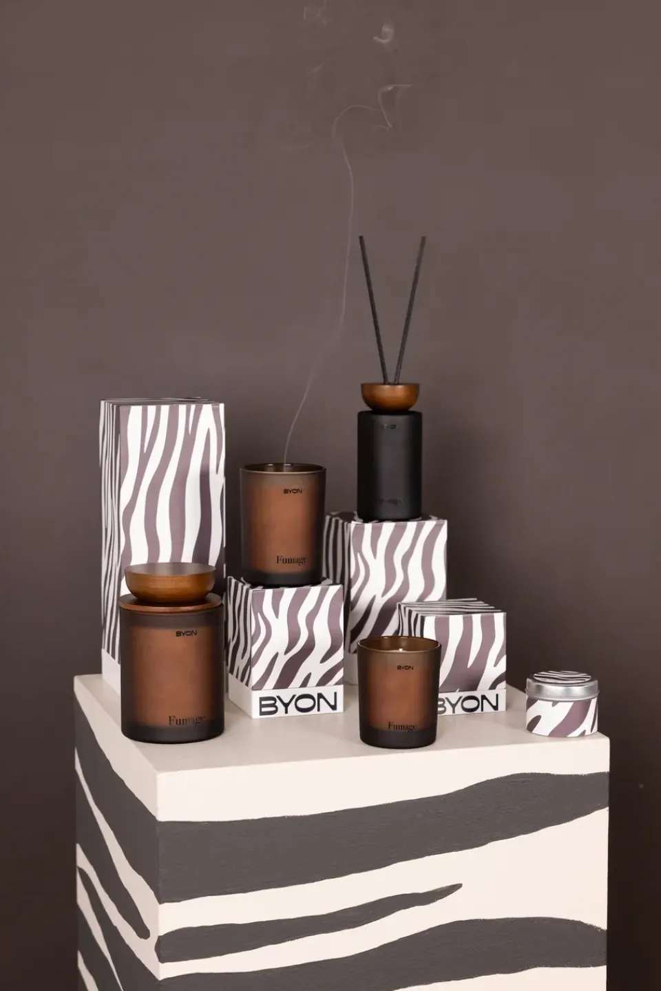 Clearance Byon Vela aromática Fumage, 45 h Marrón