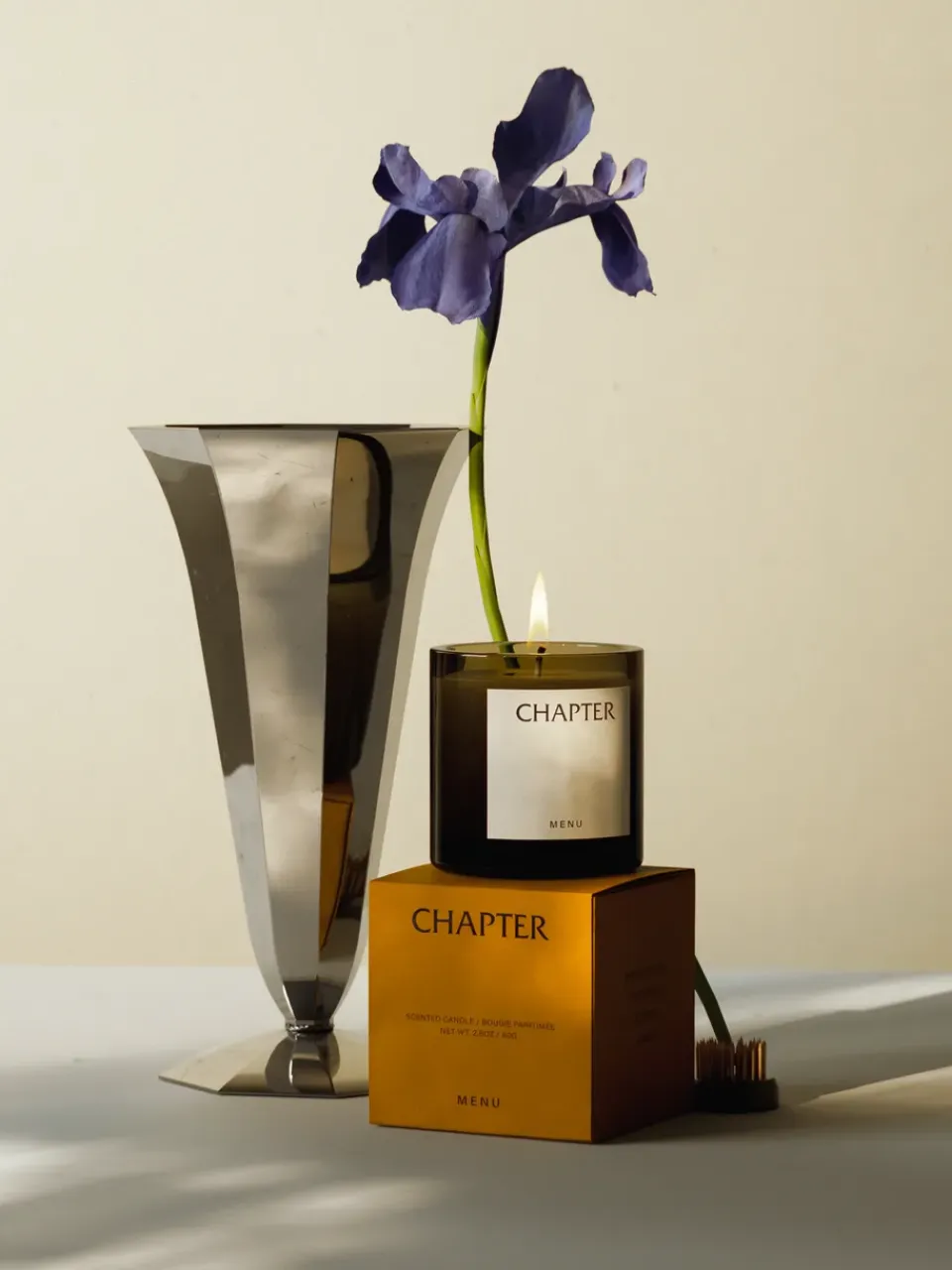 Outlet Audo Copenhagen Vela aromática Olfacte Chapter, 79 g GrisVerdeMarrón
