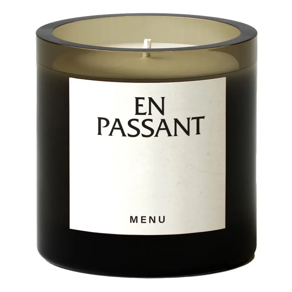 Hot Audo Copenhagen Vela aromática Olfacte En Passant, 79 g GrisVerdeMarrón