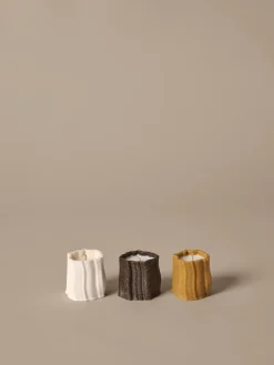 Outlet Ferm Living Vela aromática Rylith 13 h, 3 piezas, Higo, limón de citronela, manzanilla BlancoBeigeMarrón