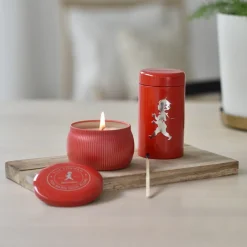 Online Solstickan Design Vela aromática Solstickan 25 h, -canela y naranja Rojo