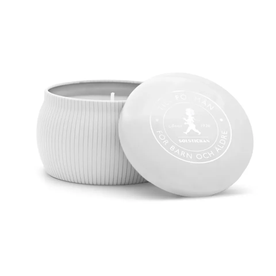 Solstickan Design Vela aromática Solstickan 25 h, -eucalipto Blanco