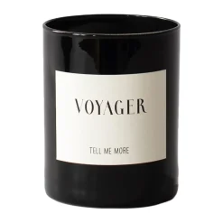 New Tell Me More Vela aromática 48 h, Voyager NegroBlanco