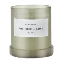 New Blomus Vela aromática Valoa 45 horas, Fikon/Lime Agave Green Verde