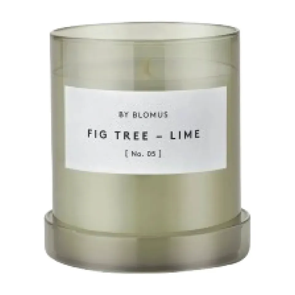 New Blomus Vela aromática Valoa 45 horas, Fikon/Lime Agave Green Verde