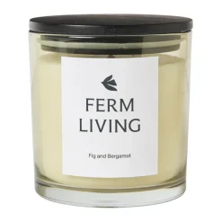 Sale Ferm Living Vela aromática Vitto 45 h, Light Celedon Blanco