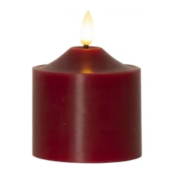 Sale Star Trading Vela cilindrica LED Flamme 9,5 cm, Rojo
