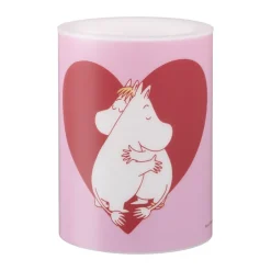 Online Muurla Vela gruesa LED Moomin 10 cm, Corazón Rosa
