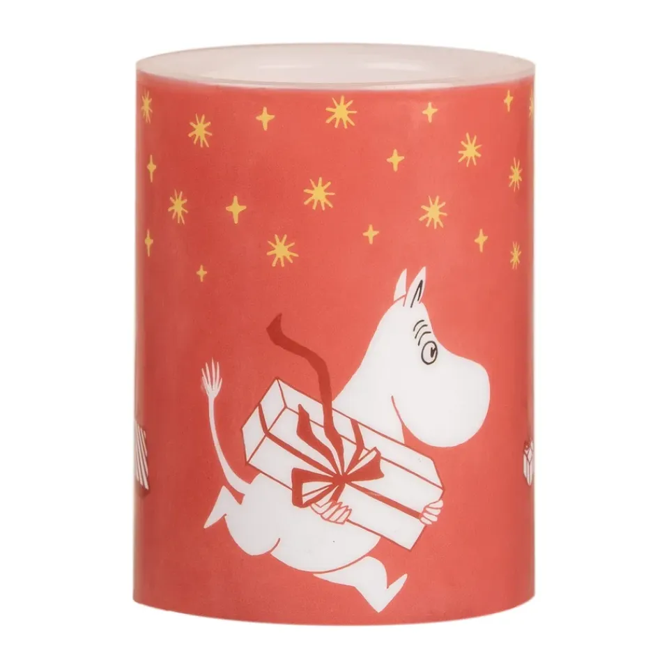 Outlet Muurla Vela gruesa LED Moomin 10 cm, Gifts Rojo