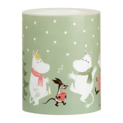 Sale Muurla Vela gruesa LED Moomin 12,5 cm, Festive spirits Verde