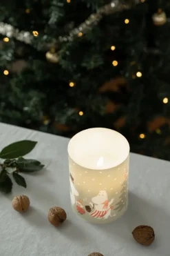 Sale Muurla Vela gruesa LED Moomin 12,5 cm, Festive spirits Verde