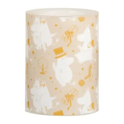 New Muurla Vela gruesa LED Moomin 10 cm, Sparkling stars Beige