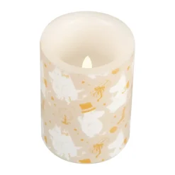 New Muurla Vela gruesa LED Moomin 10 cm, Sparkling stars Beige