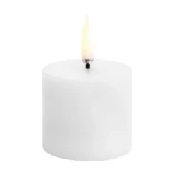 Discount Uyuni Lighting Vela gruesa LED Uyuni Ø5 cm, 4,5 cm Blanco
