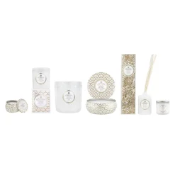 Outlet Voluspa Vela perfumada Classic Maison Blanc 60 horas, Suede Blanc Color doradoBlanco