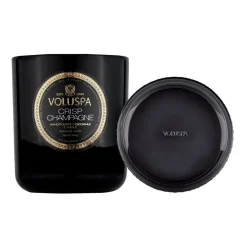 Hot Voluspa Vela perfumada Classic Maison Noir 60 horas, Crisp Champagne Color doradoNegro