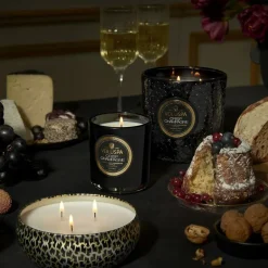 Hot Voluspa Vela perfumada Classic Maison Noir 60 horas, Crisp Champagne Color doradoNegro