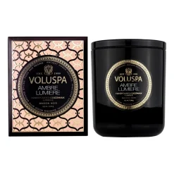 Clearance Voluspa Vela perfumada Classic Maison Noir 60 horas, Ambre Lumiere Color doradoNegro