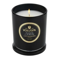 Clearance Voluspa Vela perfumada Classic Maison Noir 60 horas, Ambre Lumiere Color doradoNegro