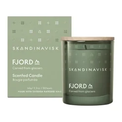 Hot Skandinavisk Vela perfumada con tapa Fjord, 65 g Verde