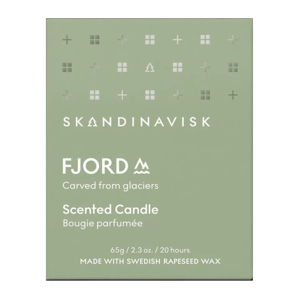 Hot Skandinavisk Vela perfumada con tapa Fjord, 65 g Verde