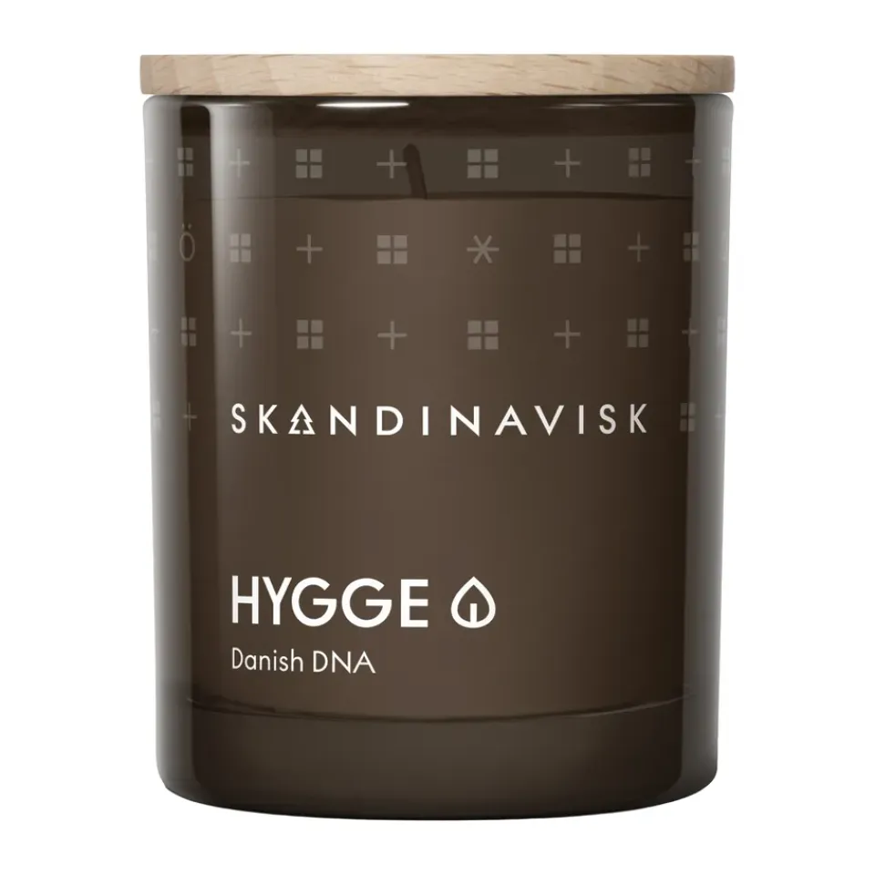 Sale Skandinavisk Vela perfumada con tapa Hygge, 65 g Marrón