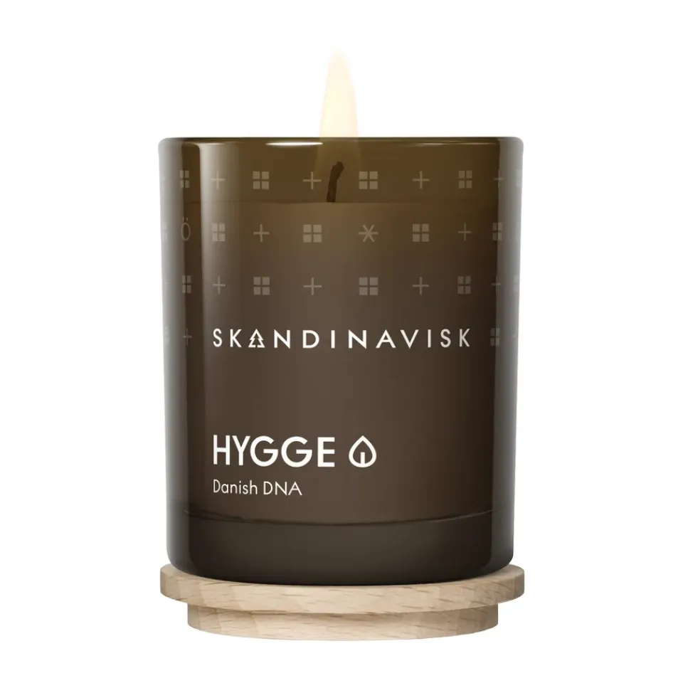 Sale Skandinavisk Vela perfumada con tapa Hygge, 65 g Marrón