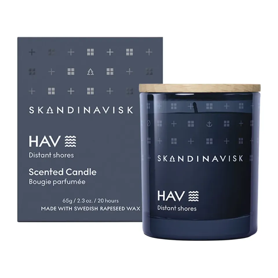 Clearance Skandinavisk Vela perfumada con tapa Hav, 65 g Azul
