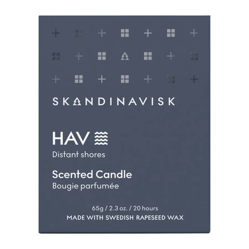 Clearance Skandinavisk Vela perfumada con tapa Hav, 65 g Azul