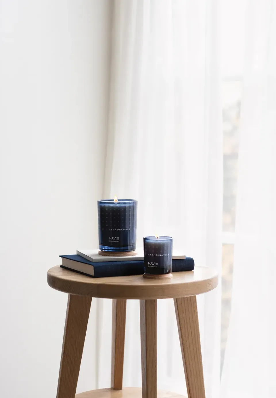 Clearance Skandinavisk Vela perfumada con tapa Hav, 65 g Azul
