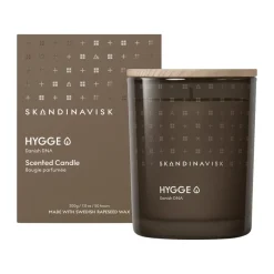 Hot Skandinavisk Vela perfumada con tapa Hygge, 200 g Marrón