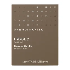 Hot Skandinavisk Vela perfumada con tapa Hygge, 200 g Marrón