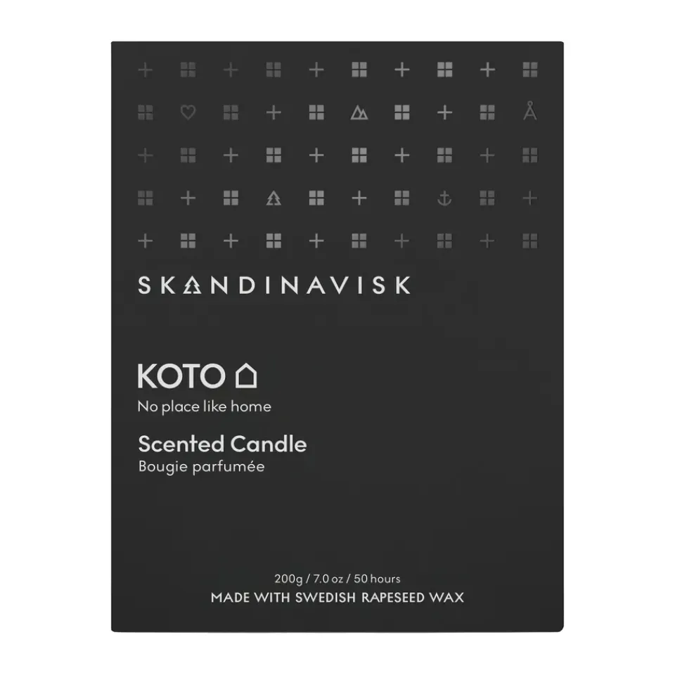Clearance Skandinavisk Vela perfumada con tapa Koto, 200 g Negro