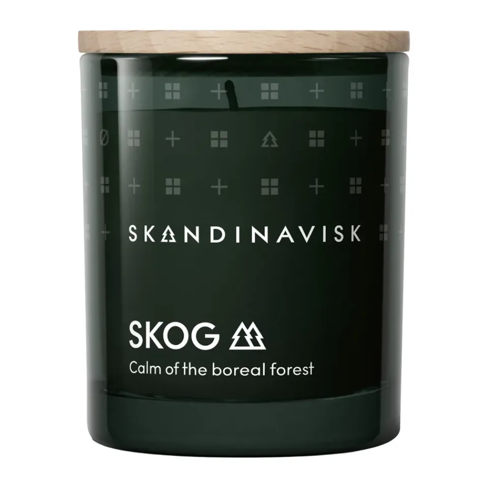 Best Skandinavisk Vela perfumada con tapa Skog, 65 g Verde