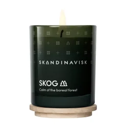 Best Skandinavisk Vela perfumada con tapa Skog, 65 g Verde