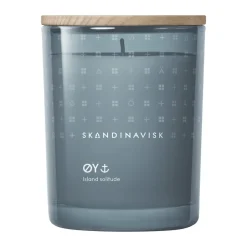 Best Skandinavisk Vela perfumada con tapa Øy, 200 g Azul