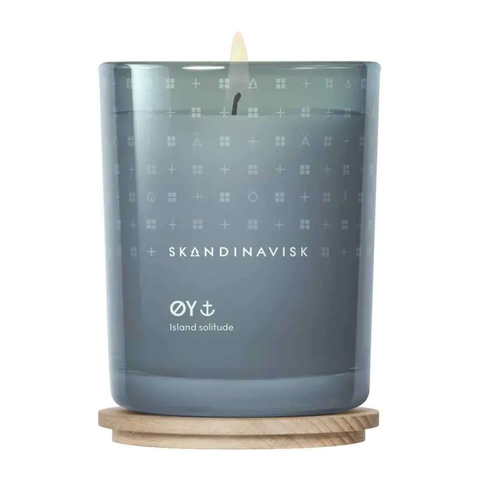 Best Skandinavisk Vela perfumada con tapa Øy, 200 g Azul
