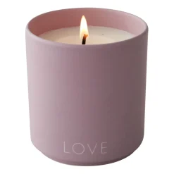 Online Design Letters Vela perfumada Ø8 cm, Love-lavender Púrpura