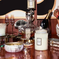 New Voluspa Vela perfumada en bote de cristal 100 horas, Sparkling Cuvée Blanco