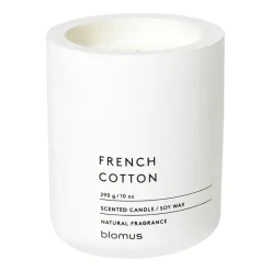 Online Blomus Vela perfumada Fraga 55 horas, French Cotton-Lily White Blanco