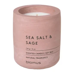 Blomus Vela perfumada Fraga 24 horas, Sal marina y Salvia- Marchita Rosa