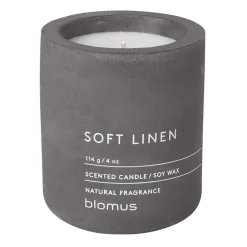 New Blomus Vela perfumada Fraga 24 horas, Soft Linen-Magnet Gris