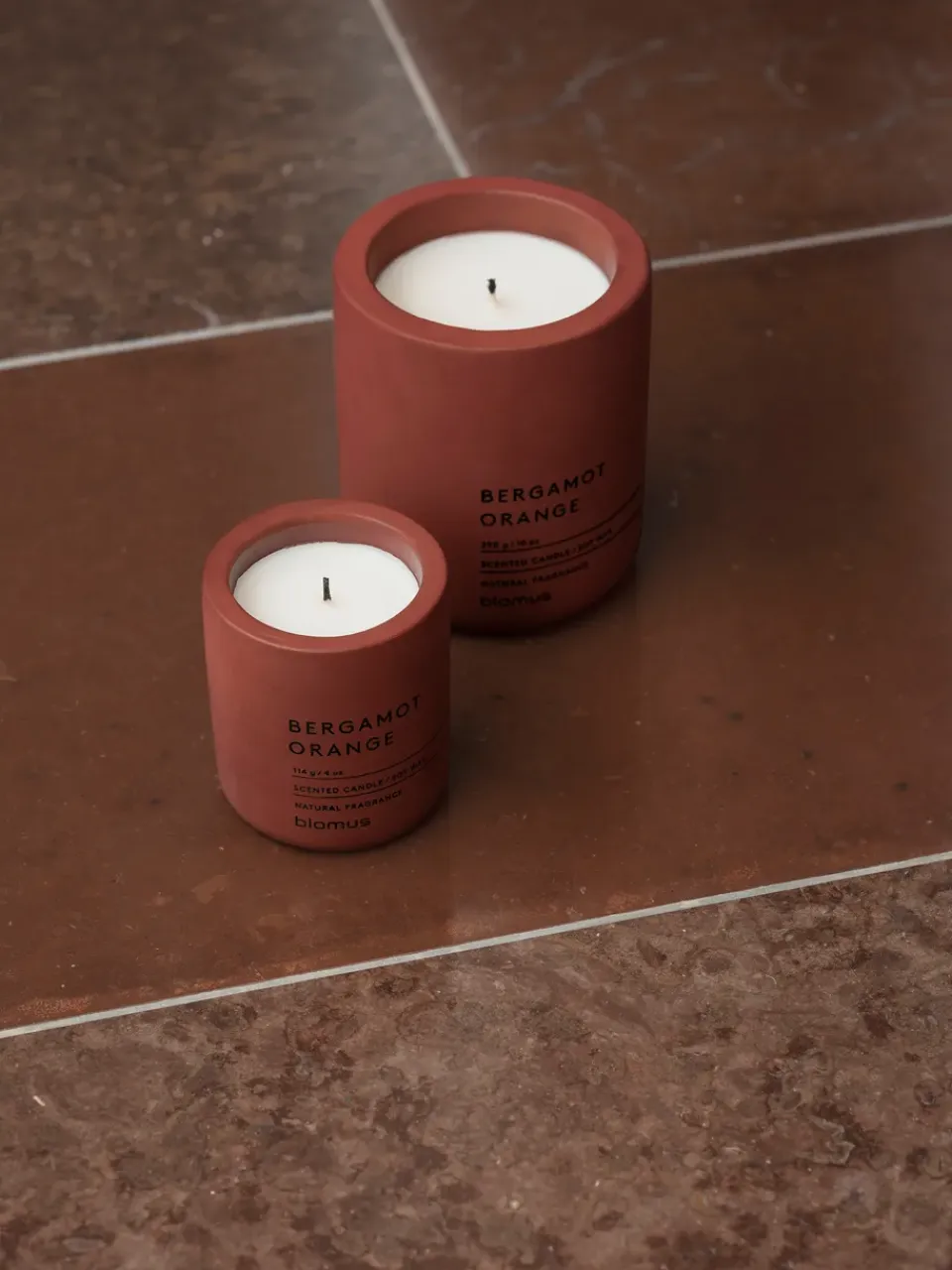 Online Blomus Vela perfumada Fraga 24 horas, Bloody Orange Cedar Wood RojoMarrón